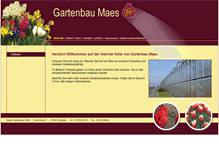 Tablet Screenshot of gartenbau-maes.de